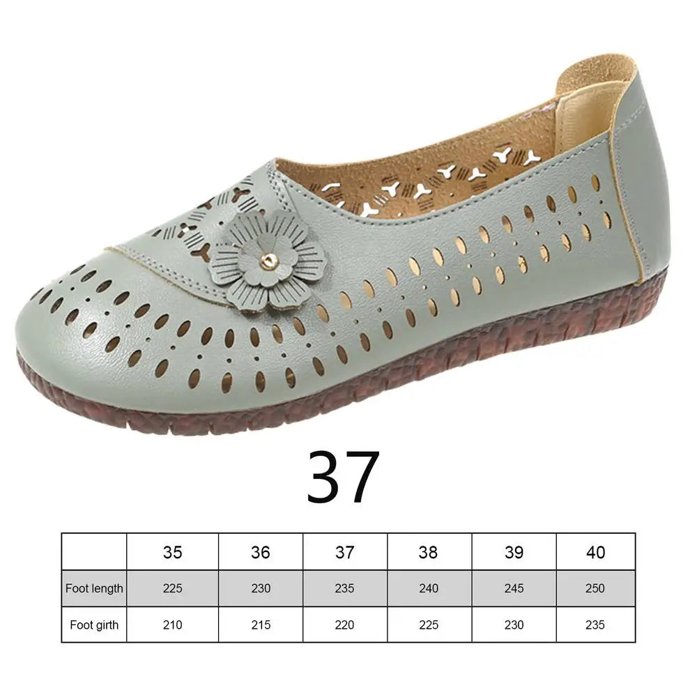 Women's Leather Slip-On Flats