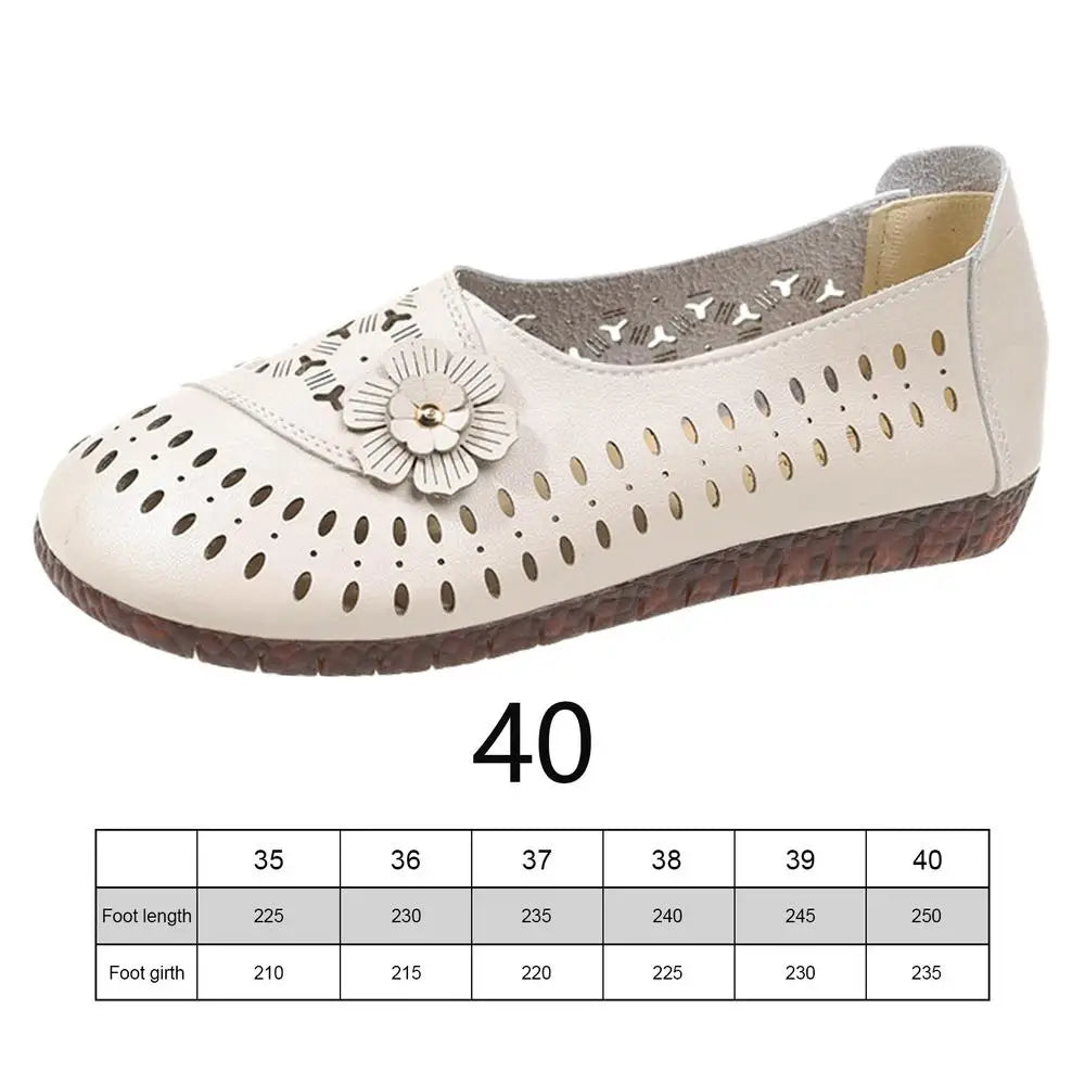 Women's Leather Slip-On Flats