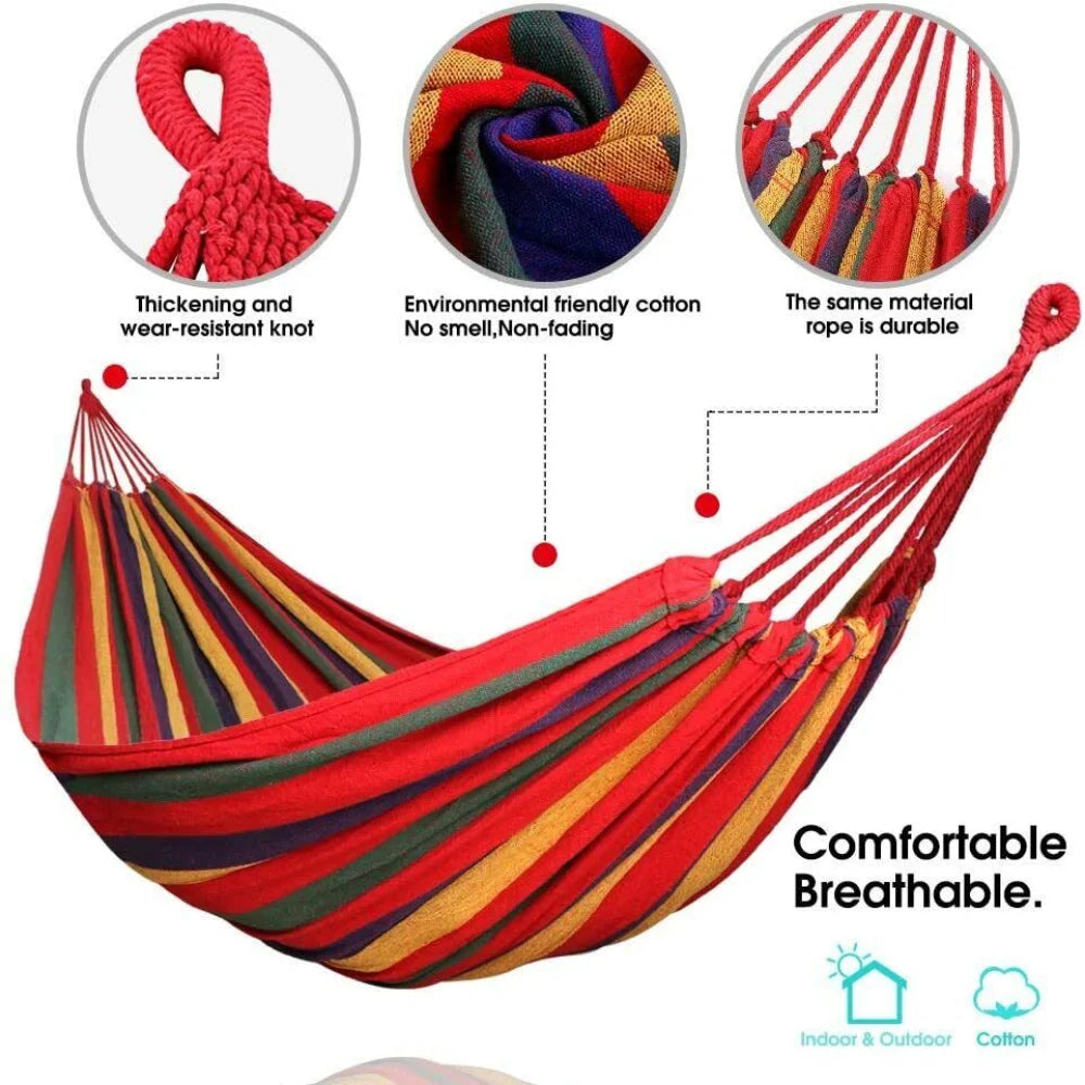 2-Person Double Camping Hammock Chair Bed