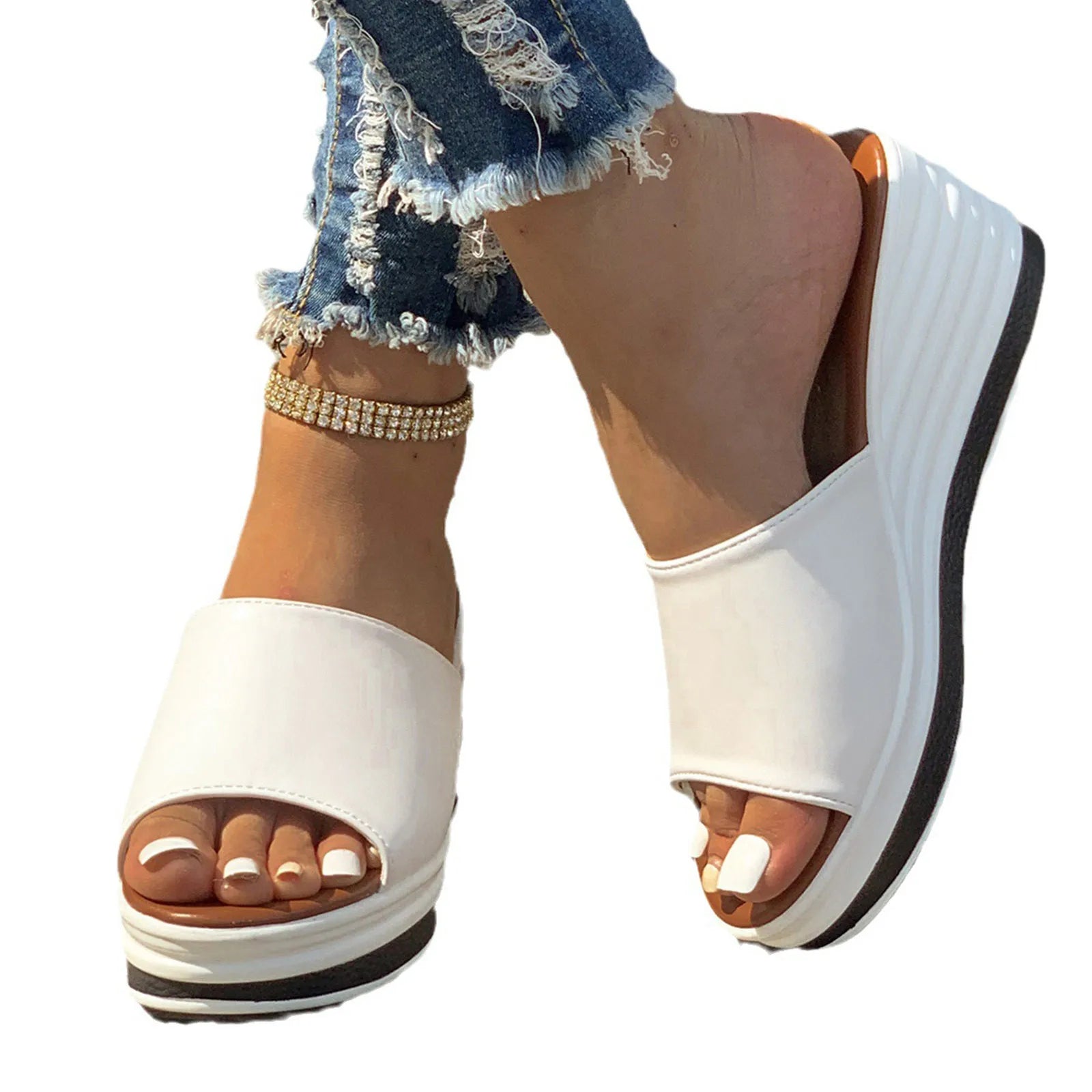 Summer Beach Thick Sole Slippers