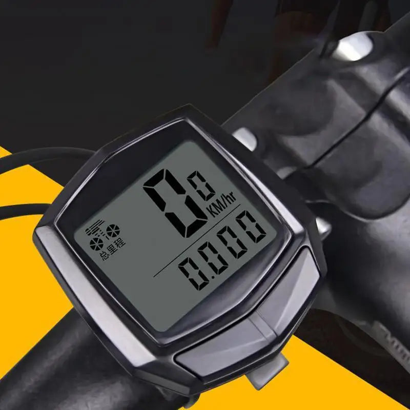 Cycling Computer Wired Speedometer Odometer Cycle Computer Bike Accessories Multi-Function Automatic Wake-Up For Mountain Road