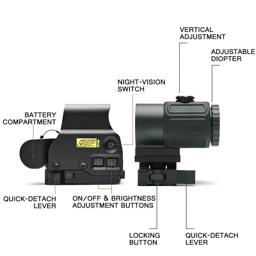 558+G43 Holographic Collimator Sight Red Dot Optic Sight