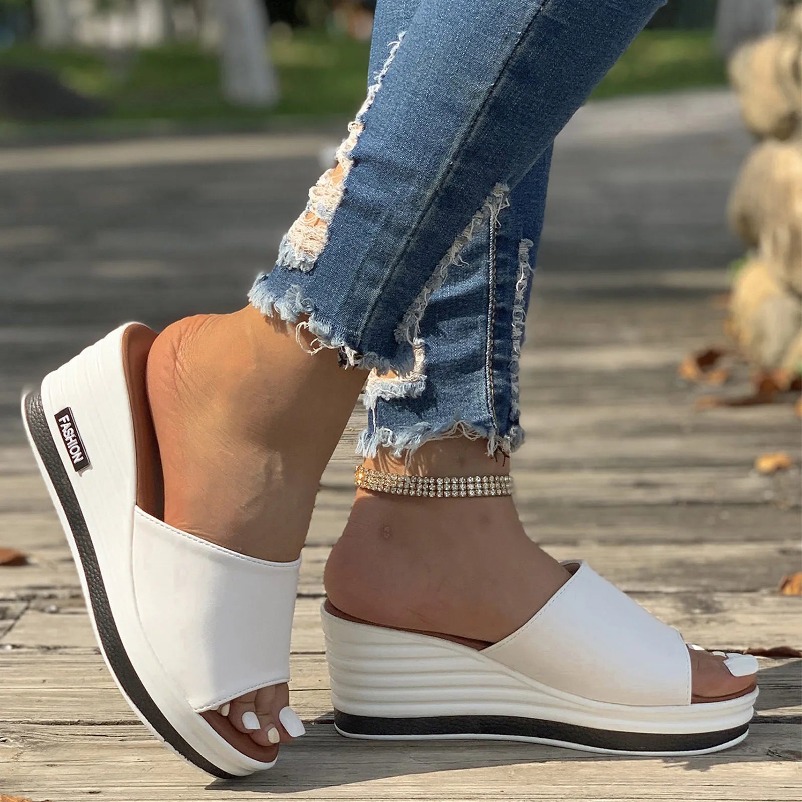 Summer Beach Thick Sole Slippers