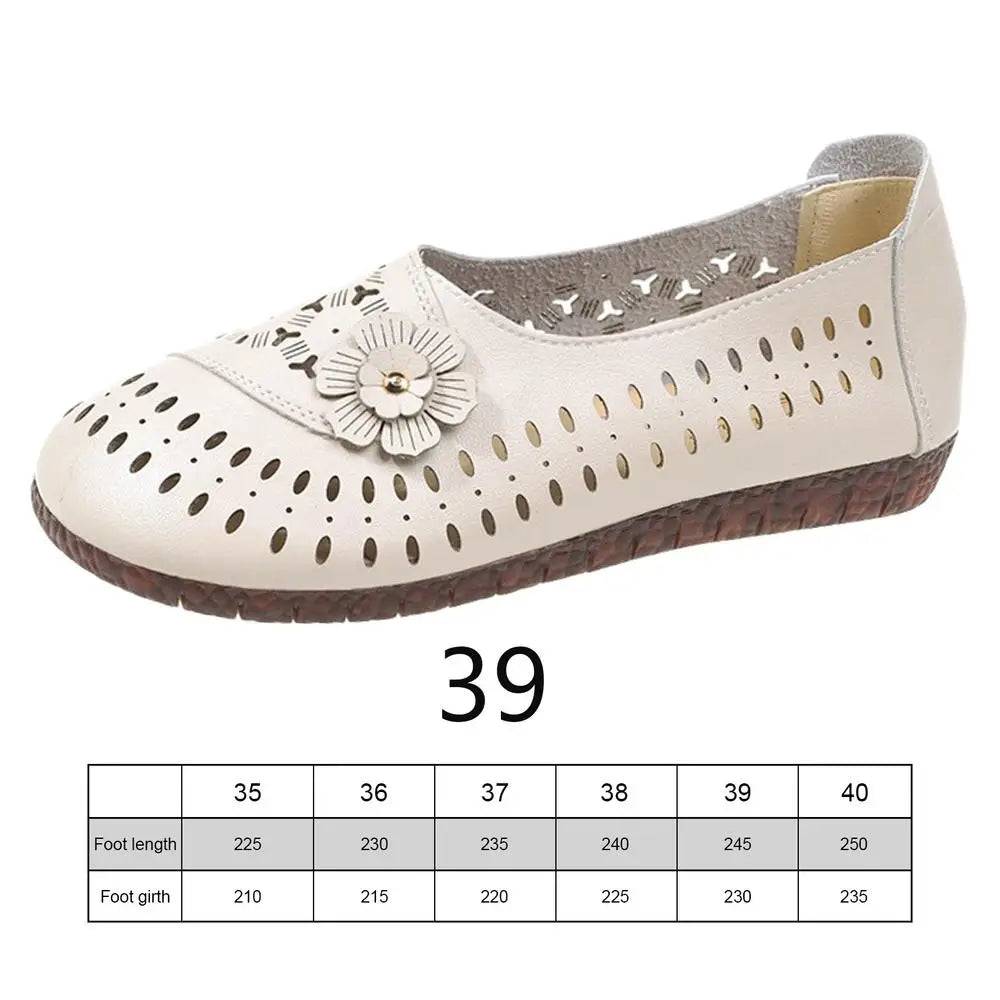 Women's Leather Slip-On Flats