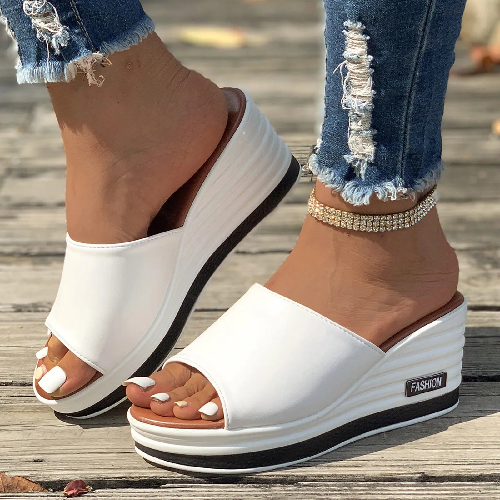 Summer Beach Thick Sole Slippers