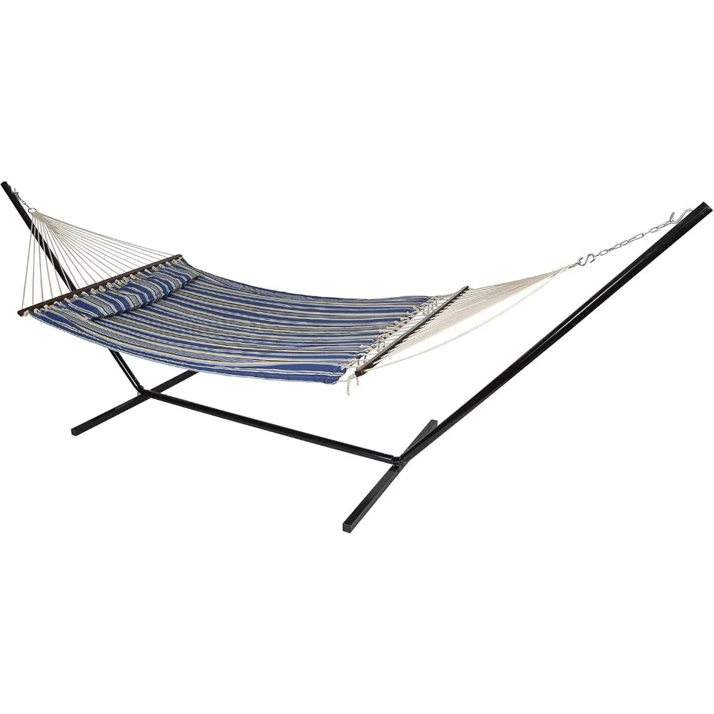 Outdoor Camping Hammock with Pillow and Stand