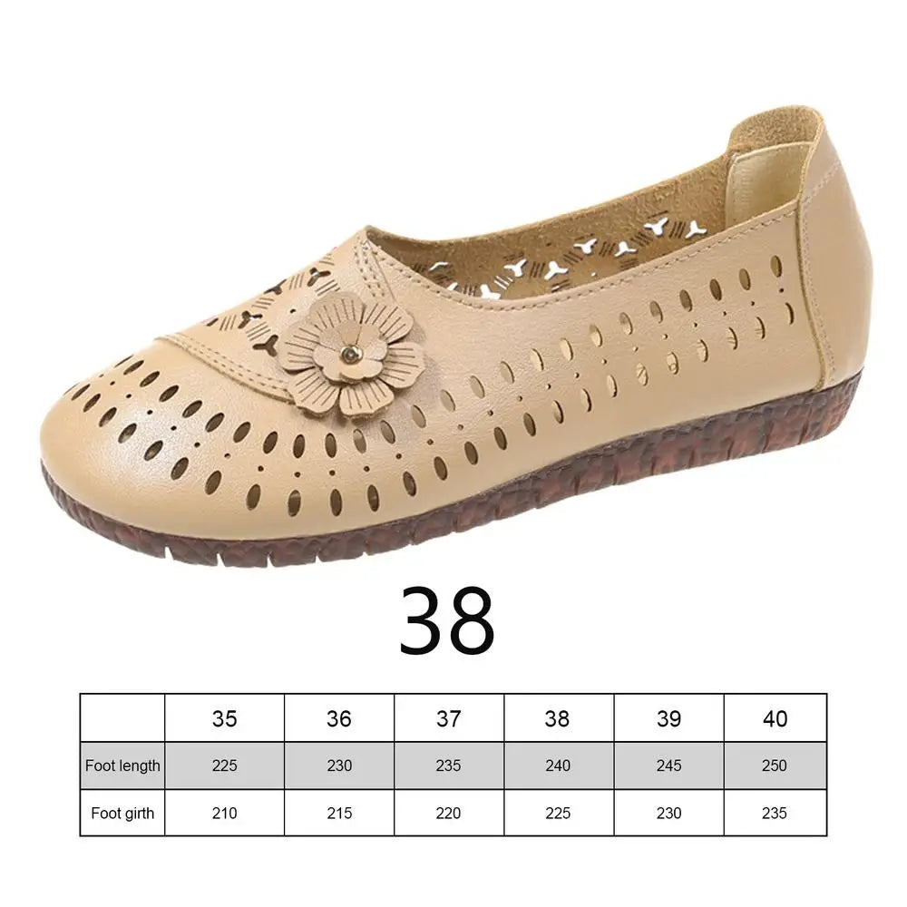 Women's Leather Slip-On Flats