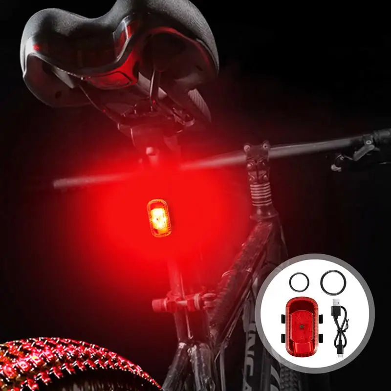Rear Bike Light For Night Riding Headlight Bicycle Tail Light IPX5 Waterproof Bright Bicycle Rear Cycling Safety Flashlight For