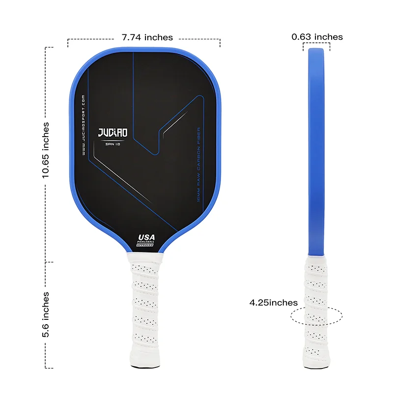 JUCIAO USAPA Approved Thermoformed Carbon Fiber Pickleball Paddle