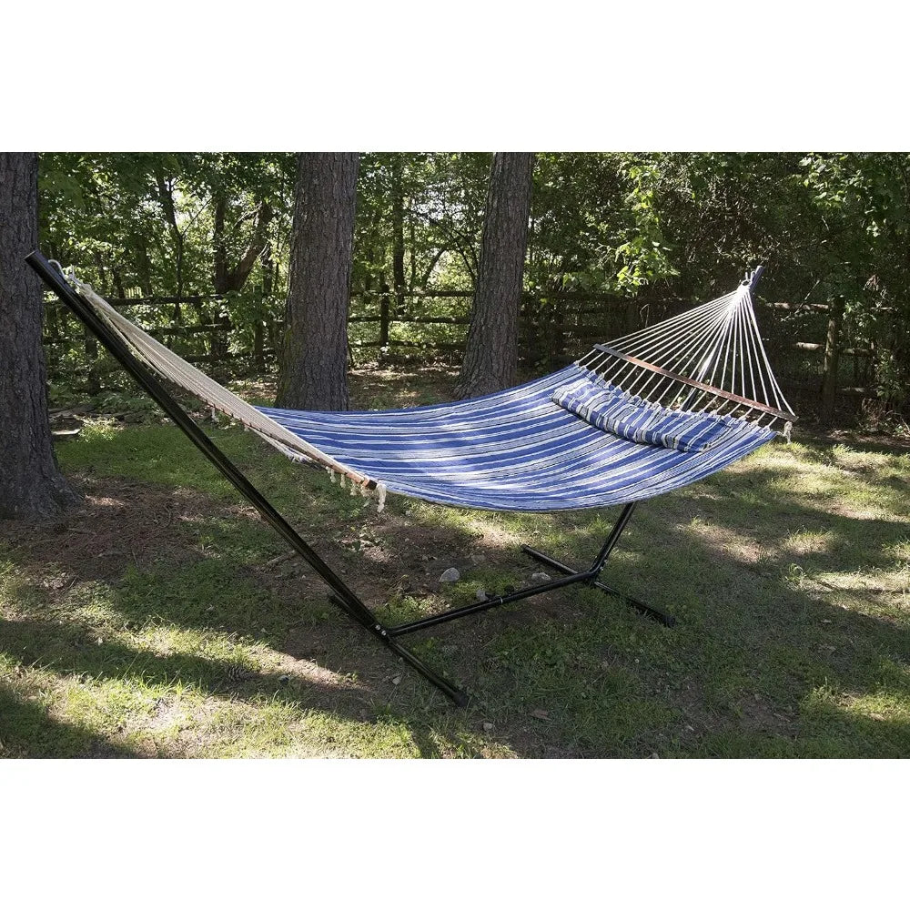 Outdoor Camping Hammock with Pillow and Stand