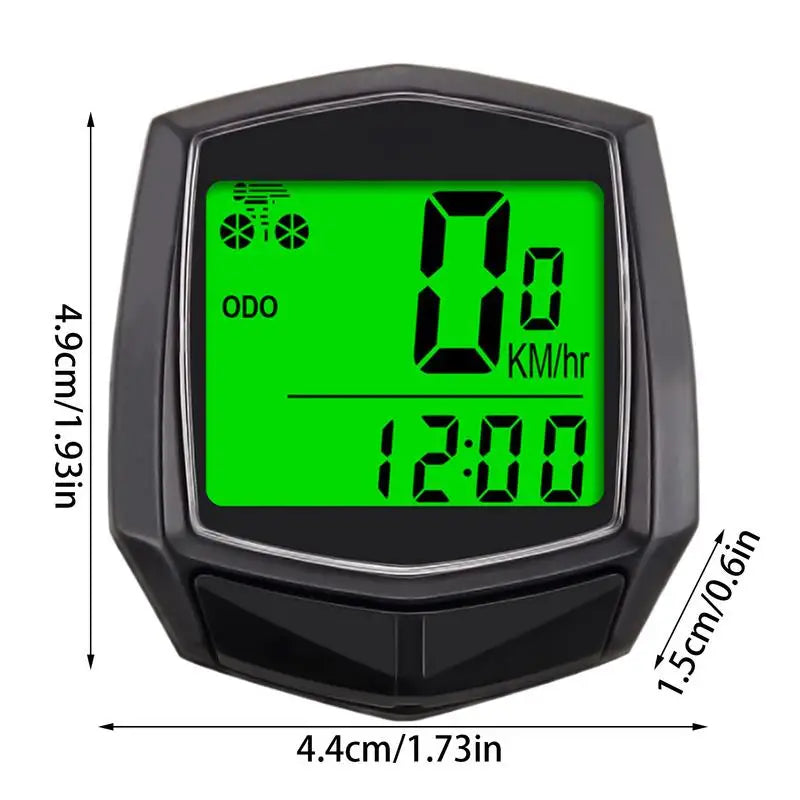 Cycling Computer Wired Speedometer Odometer Cycle Computer Bike Accessories Multi-Function Automatic Wake-Up For Mountain Road