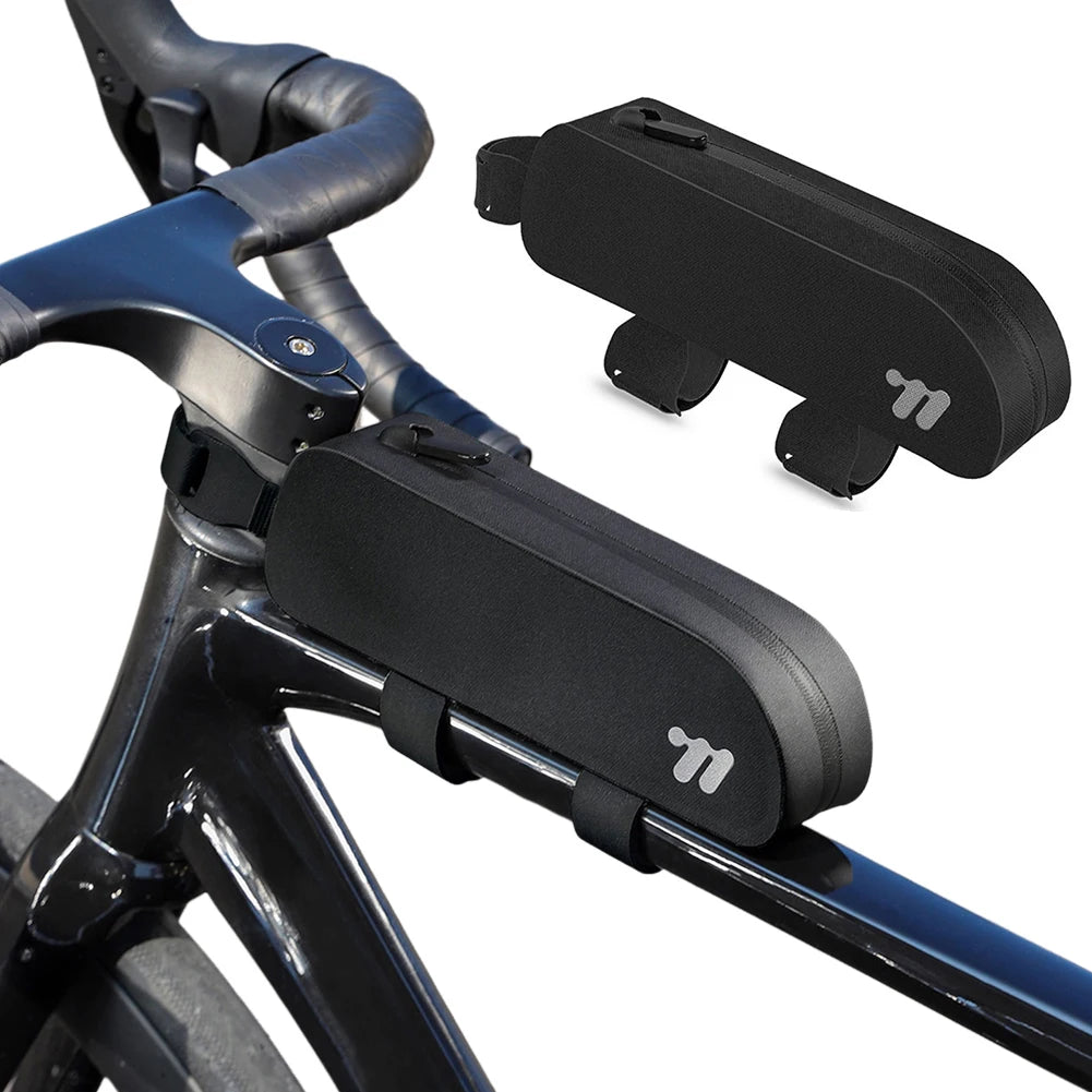0.7L Bicycle Top Tube Bag Waterproof Cycling Tools Storage Bag TPU Cycling Front Bag for Outdoor Riding
