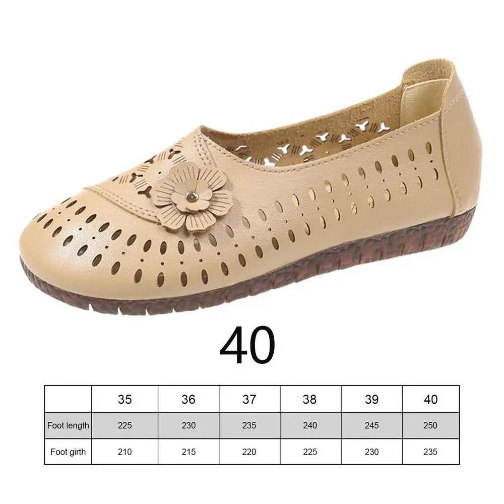 Women's Leather Slip-On Flats