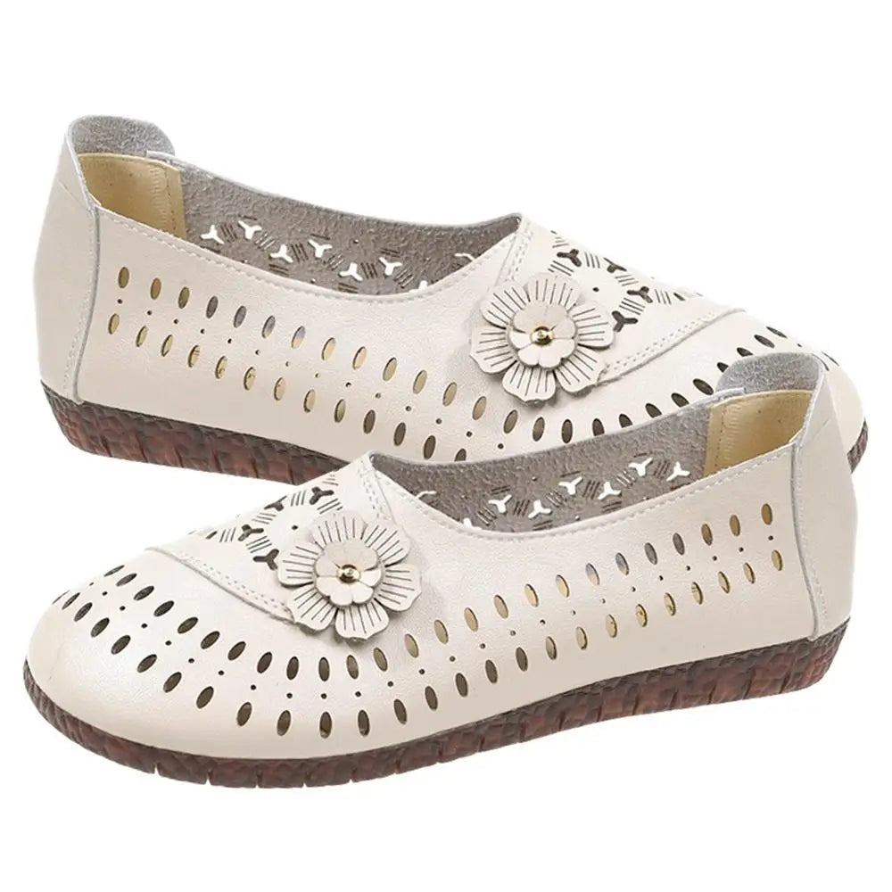Women's Leather Slip-On Flats